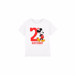 Disney Childrens/Kids Mickey Mouse 2nd Birthday T-Shirt - 9-10 Years, White