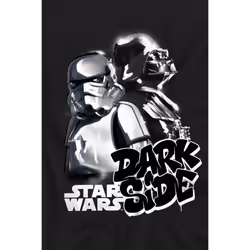 Star Wars Childrens/Kids Dark Side Duo T-Shirt - 7-8 Years, Black