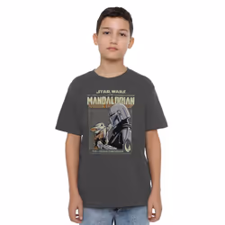 Star Wars: The Mandalorian Childrens/Kids Legend Continues Grogu T-Shirt - 9-10 Years, Charcoal