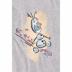 Frozen Childrens/Kids Fire It Up Olaf Brunei The Fire Spirit T-Shirt - 5-6 Years, Sport Heather