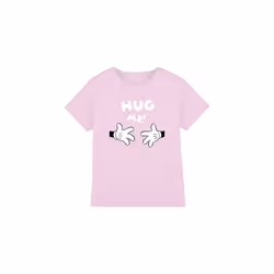 Disney Childrens/Kids Hug Me Mickey Mouse Valentine's Day T-Shirt - 9-10 Years, Pink