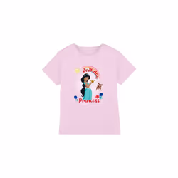 Aladdin Childrens/Kids Birthday Princess Jasmine Abu T-Shirt - 9-10 Years, Pink
