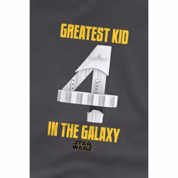 Star Wars Childrens/Kids Greatest Kid Stormtrooper T-Shirt - 3-4 Years, Charcoal