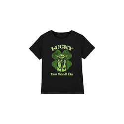 Star Wars Childrens/Kids Lucky Yoda St Patricks Day T-Shirt - 5-6 Years, Black