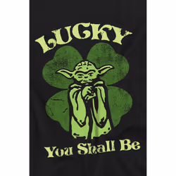 Star Wars Childrens/Kids Lucky Yoda St Patricks Day T-Shirt - 5-6 Years, Black