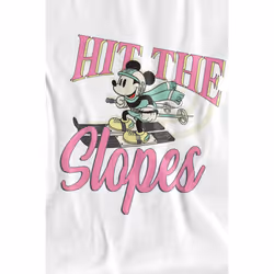 Disney Childrens/Kids Hit The Slopes Mickey Mouse T-Shirt - 9-10 Years, White