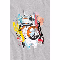 Star Wars Childrens/Kids BB-8 Abstract T-Shirt - 3-4 Years, Sport Heather