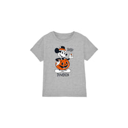Disney Childrens/Kids Hello Pumpkin Mickey Mouse T-Shirt - 5-6 Years, Sport Heather