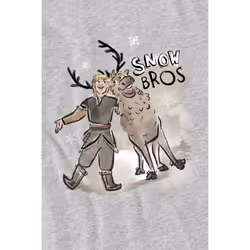 Frozen Childrens/Kids Snow Bros Kristoff Sven T-Shirt - 3-4 Years, Sport Heather