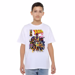 Marvel Childrens/Kids X-Men Comic Cover Team T-Shirt - 12-13 Years, White