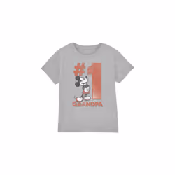 Disney Childrens/Kids Number 1 Grandpa Mickey Mouse T-Shirt - 5-6 Years, Sport Heather
