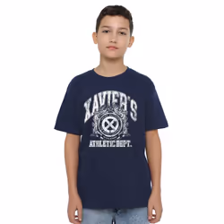 Marvel Childrens/Kids X-Men Athletic Dept Professor X T-Shirt - 9-10 Years, Navy