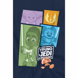 Star Wars Childrens/Kids Young Jedi Adventure Blocks T-Shirt - 9-10 Years, Navy