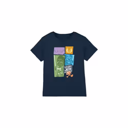 Star Wars Childrens/Kids Young Jedi Adventure Blocks T-Shirt - 3-4 Years, Navy