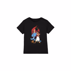 Aladdin Childrens/Kids T-Shirt - 12-13 Years, Black