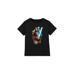 Star Wars Childrens/Kids Obi Wan Kenobi Painted T-Shirt - 9-10 Years, Black