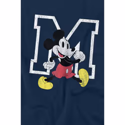 Disney Mens Mickey Mouse Classic Walk T-Shirt - 3XL, Navy