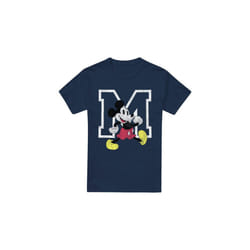 Disney Mens Mickey Mouse Classic Walk T-Shirt - XL, Navy