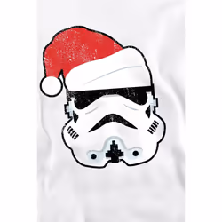 Star Wars Unisex Adult Stormtrooper Santa Christmas Sweatshirt - S, White