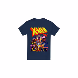 Marvel Mens X-Men 97 Comic T-Shirt - XL, Navy