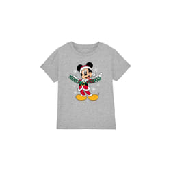 Disney Childrens/Kids Merry Christmas Mickey Mouse T-Shirt - 7-8 Years, Sport Heather