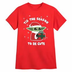 Star Wars: The Mandalorian Childrens/Kids Tis The Christmas Season Grogu T-Shirt