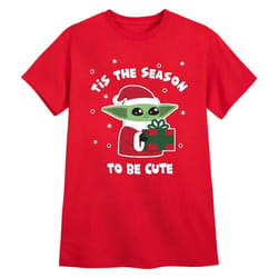 Star Wars: The Mandalorian Childrens/Kids Tis The Christmas Season Grogu T-Shirt
