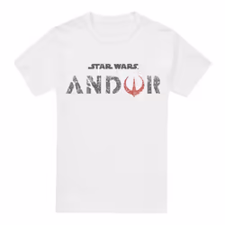 Star Wars Mens Andor Logo T-Shirt - L, White