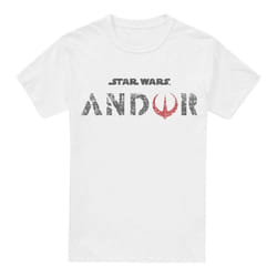 Star Wars Mens Andor Logo T-Shirt - S, White