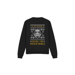 Star Wars Unisex Adult Crush The Resistance This Christmas Sweatshirt - S, Black