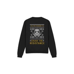 Star Wars Unisex Adult Crush The Resistance This Christmas Sweatshirt - XXL, Black