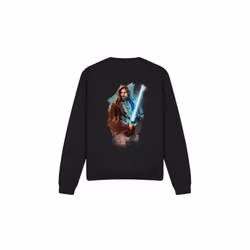 Star Wars Unisex Adult Obi Wan Kenobi Painted Sweatshirt - S, Black