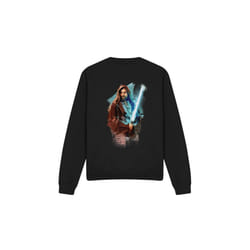 Star Wars Unisex Adult Obi Wan Kenobi Painted Sweatshirt - S, Black