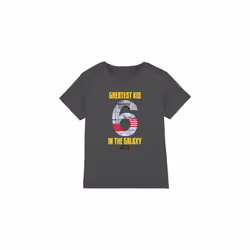 Star Wars Childrens/Kids Greatest Kid Star Wars Greatest Kid XWing X-Wing T-Shirt - 5-6 Years, Charcoal