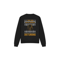 Star Wars Unisex Adult Lack Of Christmas Presents Fair Isle Sweatshirt - L, Black