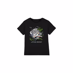 Star Wars Childrens/Kids Pew Pew X-Wing T-Shirt - 3-4 Years, Black