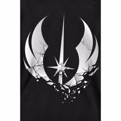 Star Wars Unisex Adult Jedi Obi Wan Kenobi Shattered Sweatshirt - XL, Black