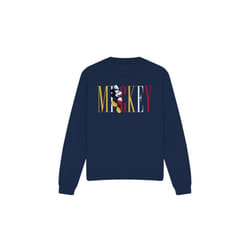 Disney Unisex Adult Mickey Mouse Multicolour Name Sweatshirt - XL, Navy