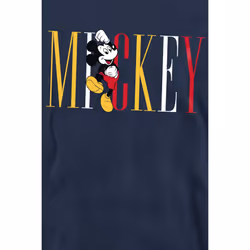 Disney Unisex Adult Mickey Mouse Multicolour Name Sweatshirt - M, Navy