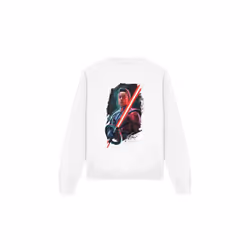 Star Wars Unisex Adult Obi Wan Kenobi Reva Painted Sweatshirt - L, White