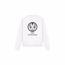 Marvel Unisex Adult Secret Invasion Mono Badge Sweatshirt - M, White
