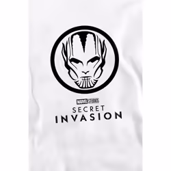 Marvel Unisex Adult Secret Invasion Mono Badge Sweatshirt - M, White