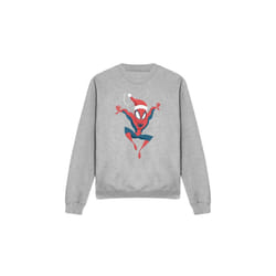 Spider-Man Unisex Adult Holiday Outfit Sweatshirt - XXL, Sport Heather