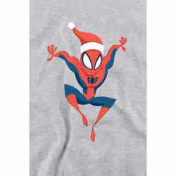 Spider-Man Unisex Adult Holiday Outfit Sweatshirt - XXL, Sport Heather