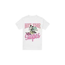 Disney Mens Hit The Slopes Mickey Mouse T-Shirt - M, White