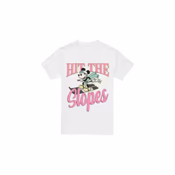 Disney Mens Hit The Slopes Mickey Mouse T-Shirt - XL, White