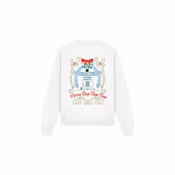 Star Wars Unisex Adult Merry Beep Boop Beep R2-D2 Christmas Sweatshirt - L, White