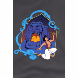 Aladdin Childrens/Kids The Magic Lamp At The Cave Of Wonders T-Shirt - 5-6 Years, Charcoal