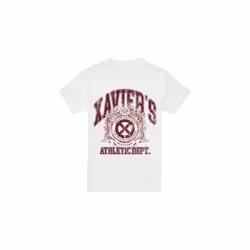 Marvel Mens X-Men Athletic Dept Professor X T-Shirt - XL, White