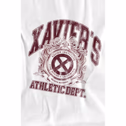Marvel Mens X-Men Athletic Dept Professor X T-Shirt - XL, White